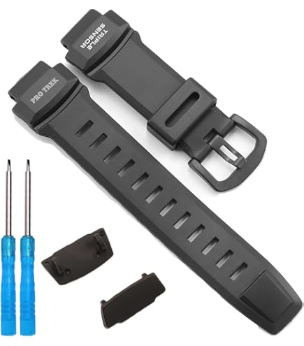 PRO TREK ブラック金属リンクブレスレット PRO TREK ブラック金属